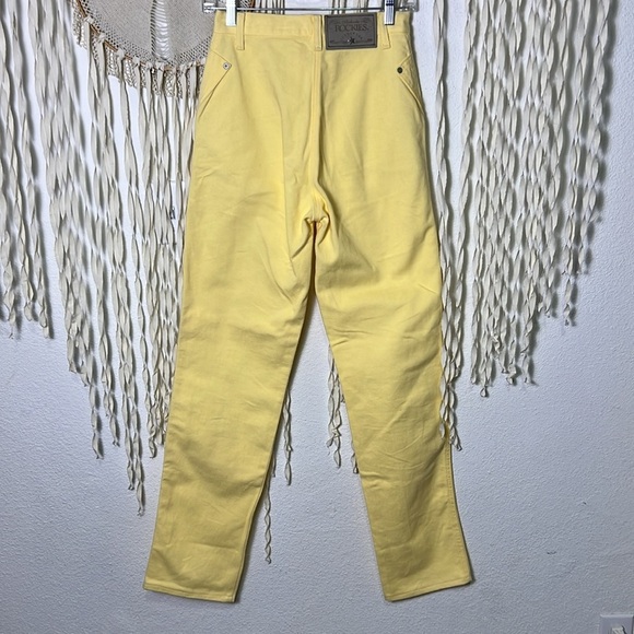 Vintage Rockies in Butter Yellow Size 28/7 Rigid 100% Cotton Denim - Picture 7 of 13